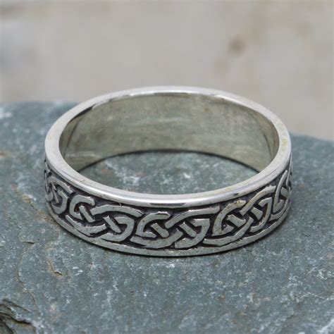 Celtic Endless Knot Ring Handcrafted In Silver From Eyres Jewellery