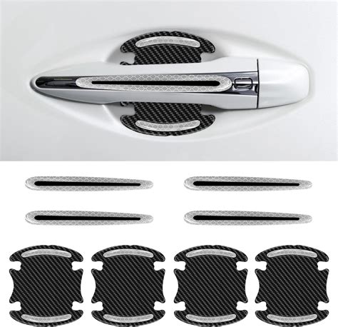 Amazon Car Door Handle Bowl Sticker Pcs Carbon Fiber Anti