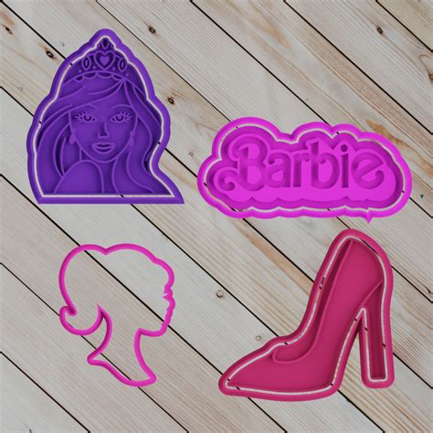 STL Datei Barbie COOKIE CUTTER Satz Von 4Modell Zum Herunterladen Und