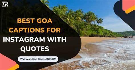 Best Goa Captions For Instagram With Quotes In