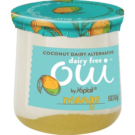 Oui By Yoplait Dairy Free Mango Yogurt 5oz Dairy Free Dairy Free