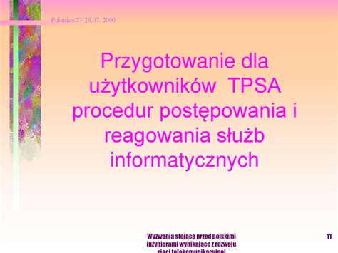 S U By Informatyczne Wspomagaj Ce Bezpo Rednio U Ytkownik W W Tpsa