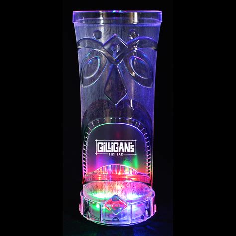 15 Oz Flashing Acrylic Tiki Cup Sippers By Design