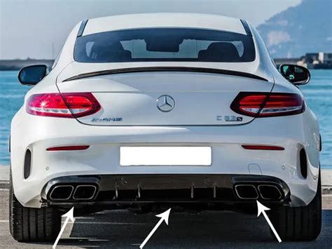 Mercedes Amg C S Facelift Heck Diffusor Und Endrohre Cabriolet Coupe