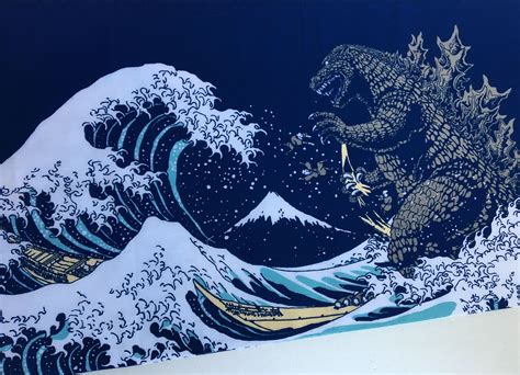 Godzilla tenugui fabric, shin godzilla birthday party, godzilla wall panel, kendo bandana ...