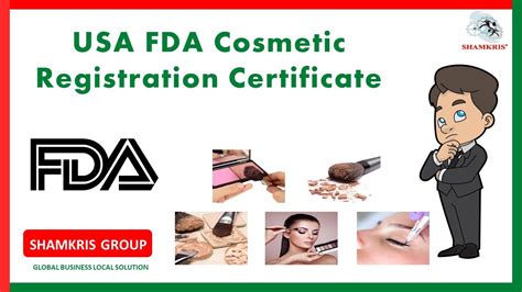 Usa Fda Cosmetic Registration Certification Shamkris Group Youtube