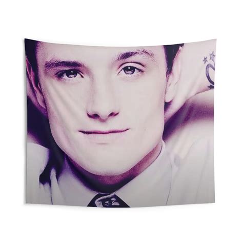 Josh Hutcherson Whistle Edit Indoor Wall Tapestries Etsy