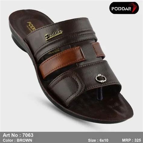 Poddar Multicolor Pu Gents Slipper Model Number Gc Size