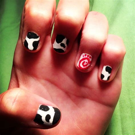 Cow Print Nails For Cow Appreciation Day