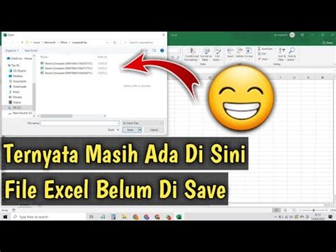 Cara Mengembalikan File Excel Yang Lupa Di Save File Excel Belum Di