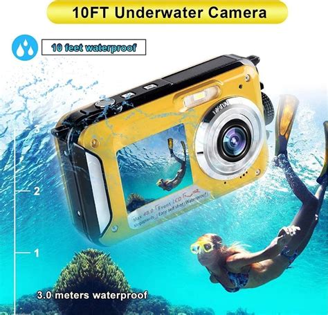 1581 Waterproof Digital Camera Underwater Camera Full HD 2 7K 48 MP