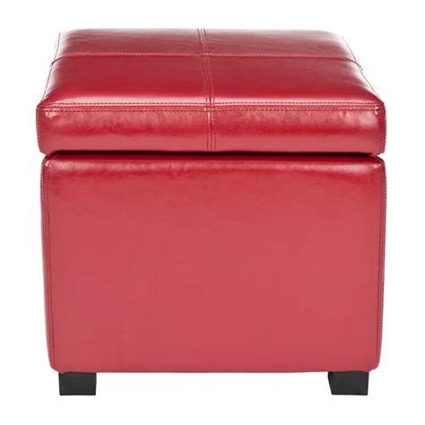 Safavieh Madison Leather Storage Ottoman