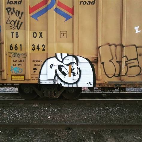 Graffiti on a Train