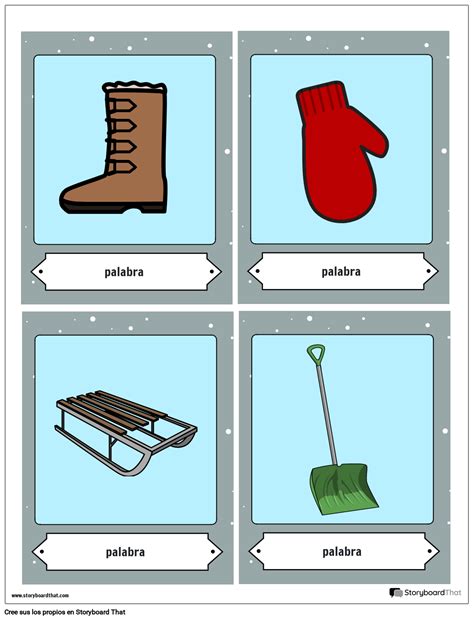 Juego De Cartas De Invierno Storyboard Por Es Examples