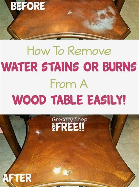 How To Remove Water Stains From A Wood Table Artofit