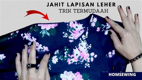 Cara Jahit Lapisan Leher Baju Menjahit Lapisan Leher Sewing Tutorial Youtube