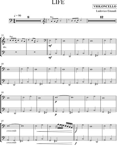 Life From In A Time Lapse Cello Sheet Music By Ludovico Einaudi Nkoda Free 7 Days Trial