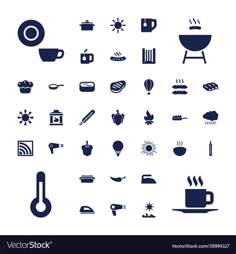 Hot Icons Royalty Free Vector Image VectorStock