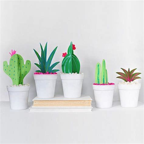 Paper Cactus Grasses Craft Gawker Paper Cactus Cactus Diy