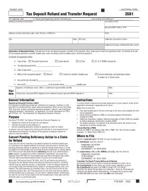 Form Tax Deposit Refund And Transfer Request Form