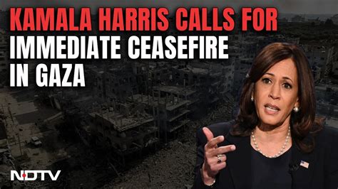 Israel Gaza War Update Us Vice President Kamala Harris Calls For