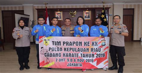 Polda Kepri Kirim 4 Personel Ikuti Pra PON XX Karate Di Jakarta