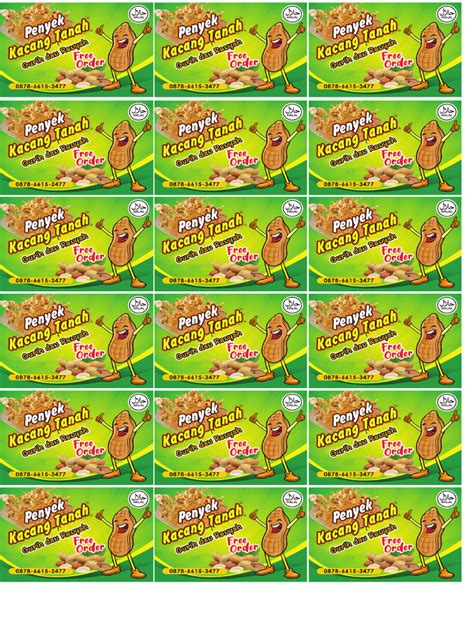 stiker peyek siap print