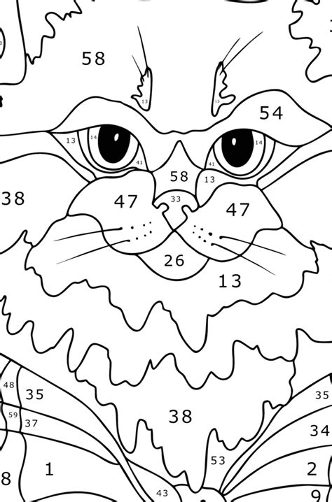 Cute kitten - Cats Coloring pages for Adults Online and Print