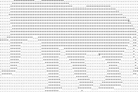 Elephant Ascii Art Svg Eps Graphic By Mappingz Creative Fabrica