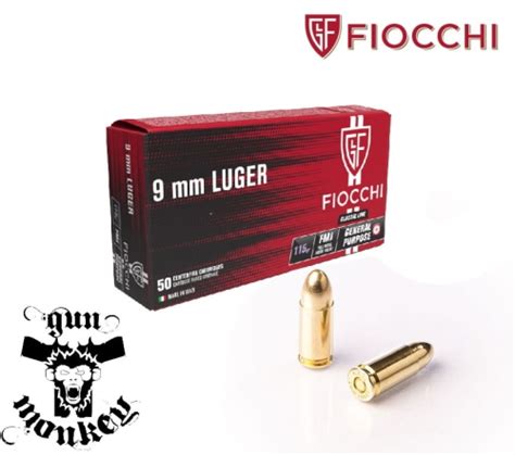 Amunicja Pistoletowa Fiocchi Kal X Luger Fmj Gr Op Szt