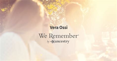 Vera Ossi Obituary