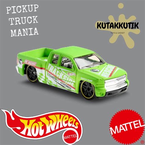 Jual Hotwheels Mobil Pickup Truck Chevy Silverado Hijau Treasure Hunt