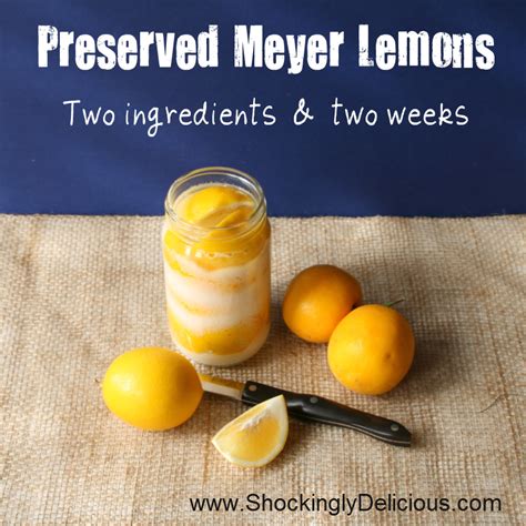 Preserved Meyer Lemons