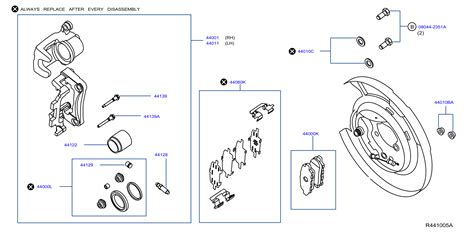 Diagram REAR BRAKE For Your Nissan Pathfinder