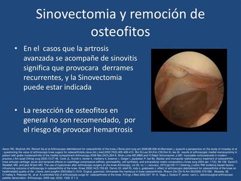 Ppt Tratamiento Artroscopico De La Artrosis De Rodilla Powerpoint