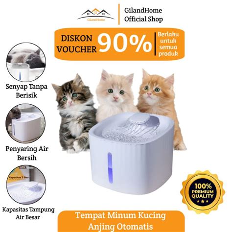 Jual Water Dispenser Fountain Tempat Wadah Minum Kucing Anjing Otomatis