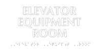 Tactiletouch Sign With Braille Elevator Machine Room Sign Sku Se