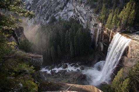 Beautiful waterfall in mountain valley 1484739 Stock Photo at Vecteezy