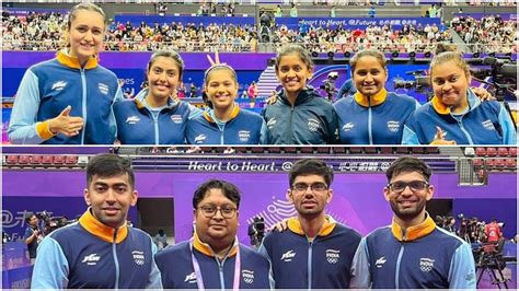 Asian Games 2023 Indian Men Women Table Tennis Teams Enter Pre Quater