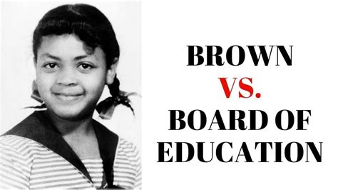 A Summary Of Brown Vs. Board Of Education