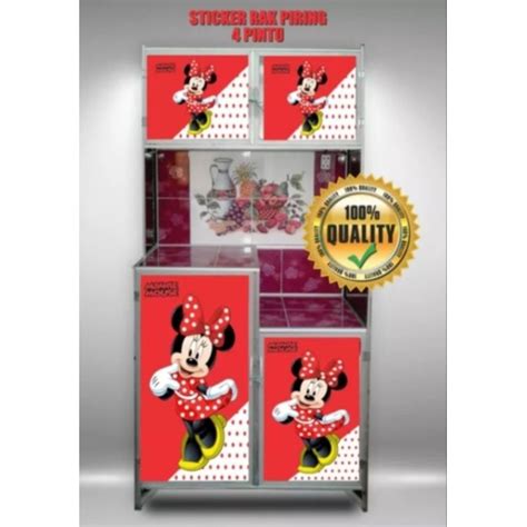 Jual New Sticker Lemari Piring 4 Pintukarakter Mickey Mouse Shopee