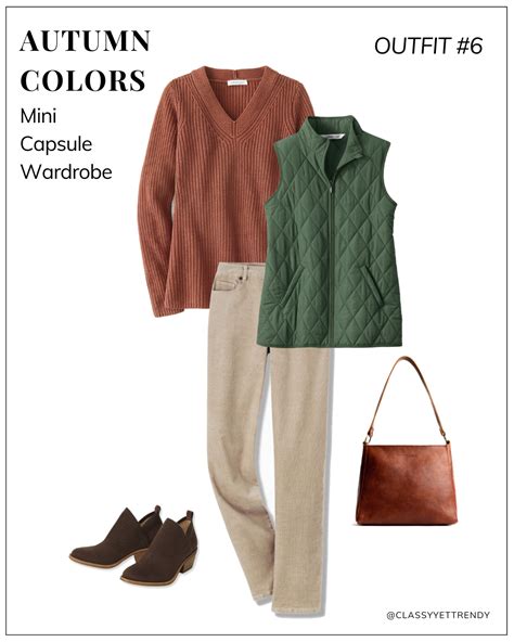 Autumn Colors Mini Capsule Wardrobe 10 Outfits Capsule Wardrobe