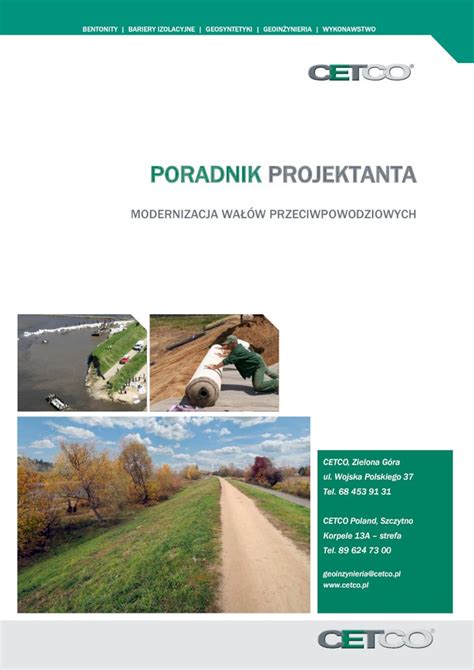 PDF Poradnik projektanta modernizacja wałów przeciwpowodziowych