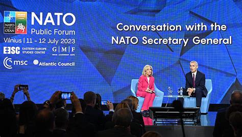 Nato Secretary General Previews Vilnius Summit At Public Forum Mirage