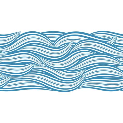 Seamless Wave Stock Vector Illustration Of Flow Water 53958396