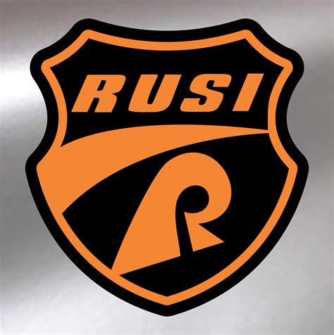 Rusi Logo Stickerwater Proof Vinylmotorcyclegoldhologramsilver