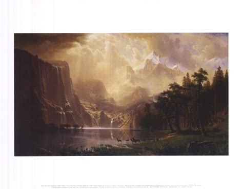 Among the Sierra Nevada, California, 1868 Fine Art Print by Albert Bierstadt at FulcrumGallery.com