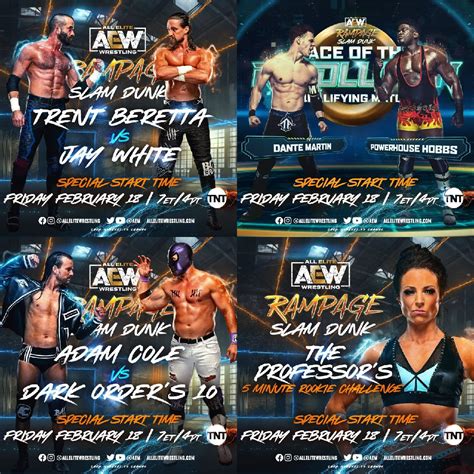 Card For Tonight S Aew Rampage Aewofficial