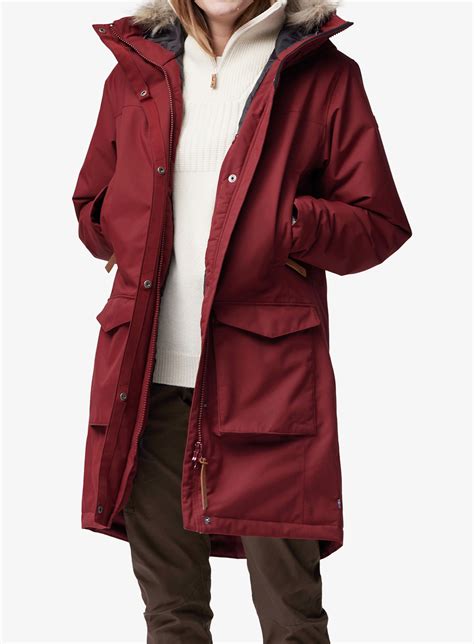 Kurtka Zimowa Damska Fjallraven Nuuk Lite Parka Bordeaux Red