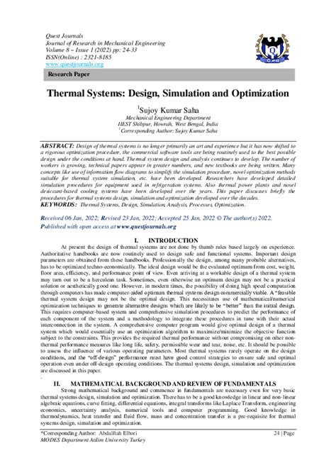 (PDF) Thermal Systems: Design, Simulation and Optimization